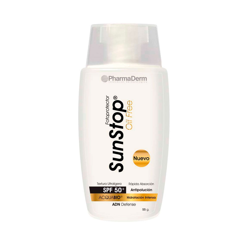 SUNSTOP OIL FREE PROTECTOR SOLAR SPF 50+ FRASCO 55 G