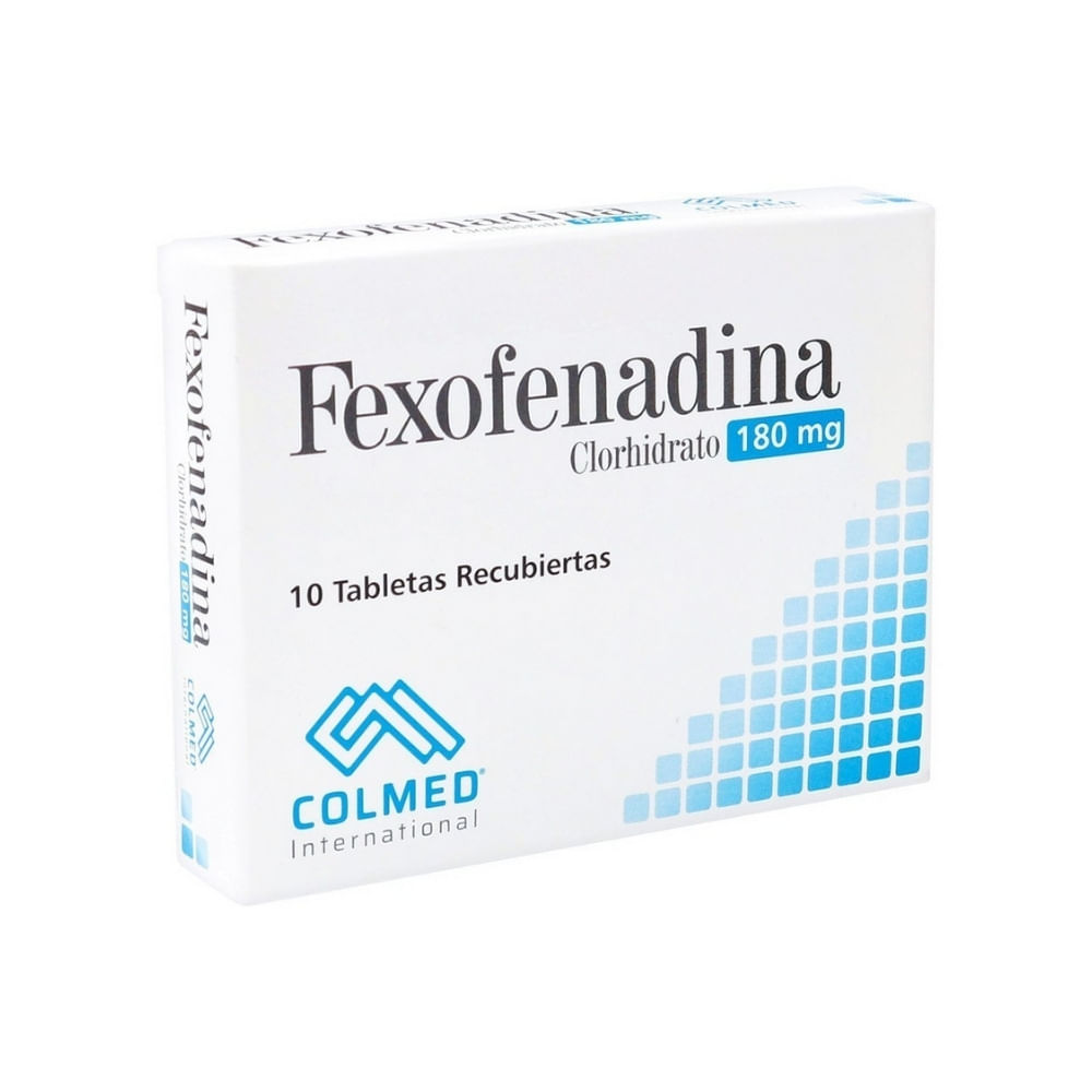 FEXOFENADINA TABLETAS RECUBIERTAS 180 MG