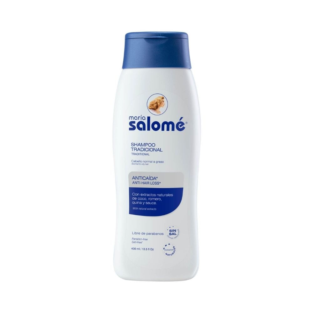 SHAMPOO MARIA SALOME SIN SAL FRASCO 400 ML