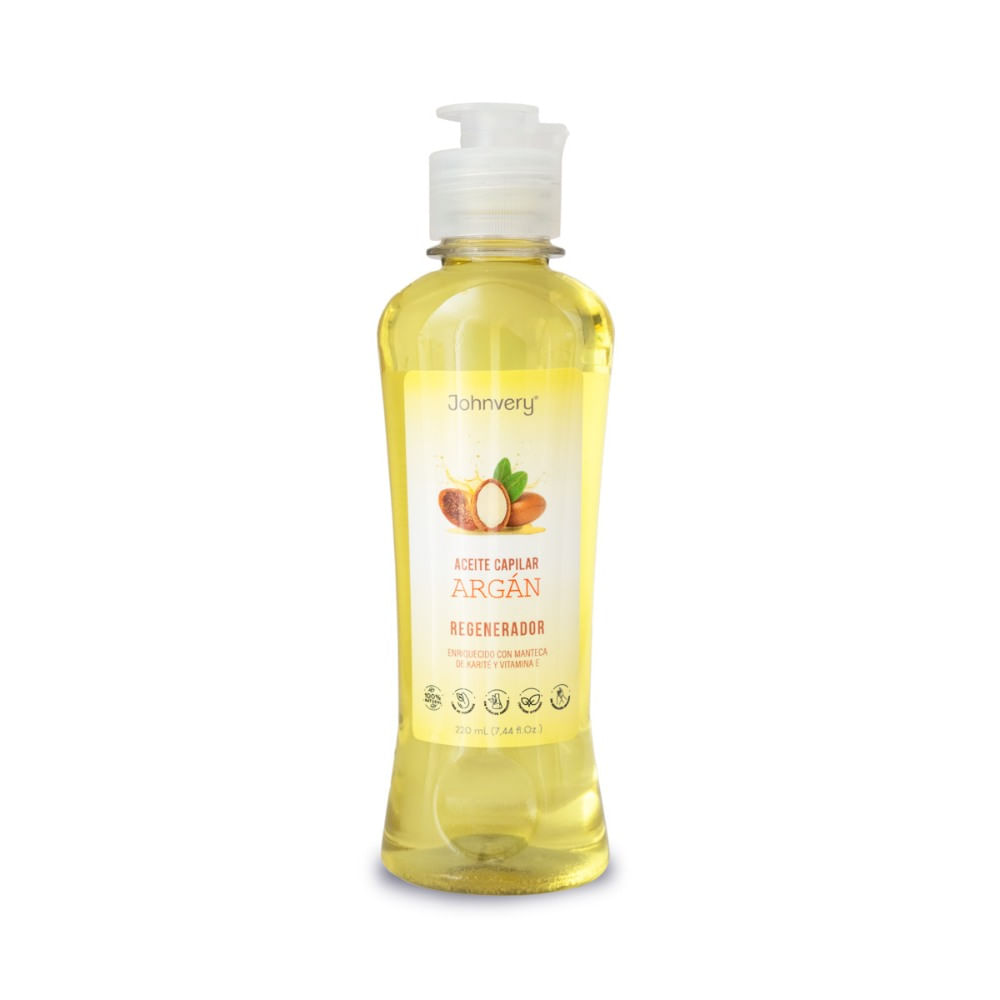ACEITE JOHNVERY ARGAN FRASCO 220 ML