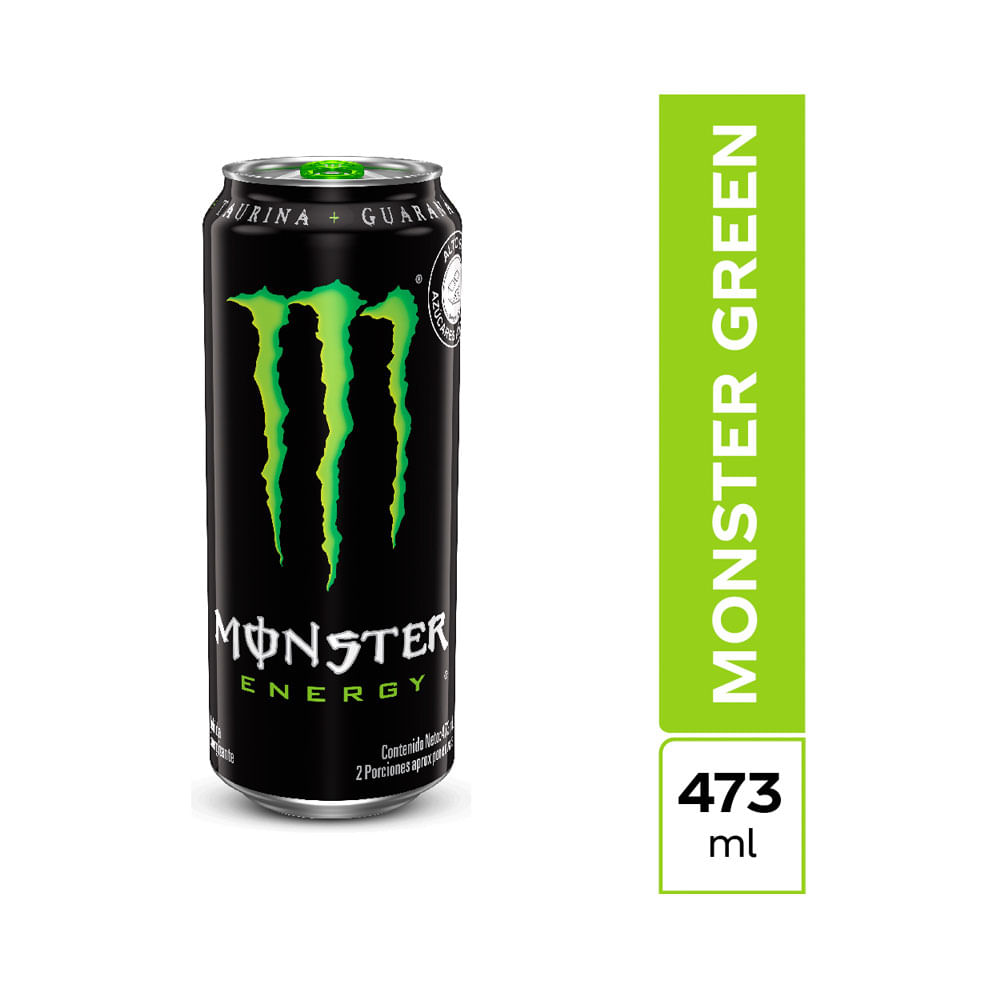 BEBIDA ENERGIZANTE MONSTER GREEN LATA 473 ML