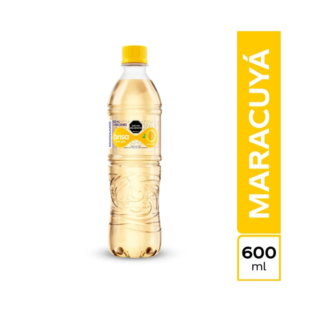 AGUA BRISA SABORIZADA GAS MARACUYA BOTELLA 600 ML