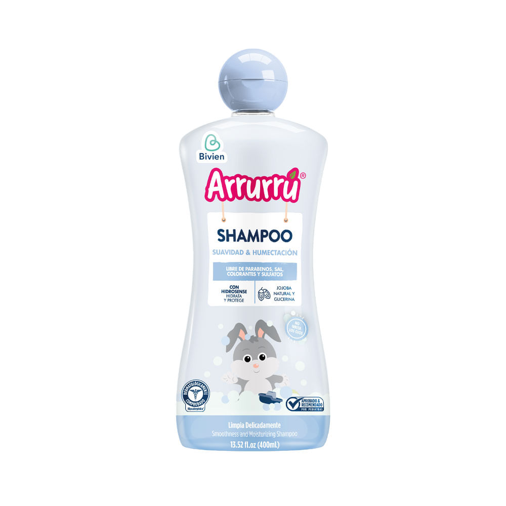 SHAMPOO ARRURRU SUAVIDAD & HUMECTACIÓN FRASCO 400 ML