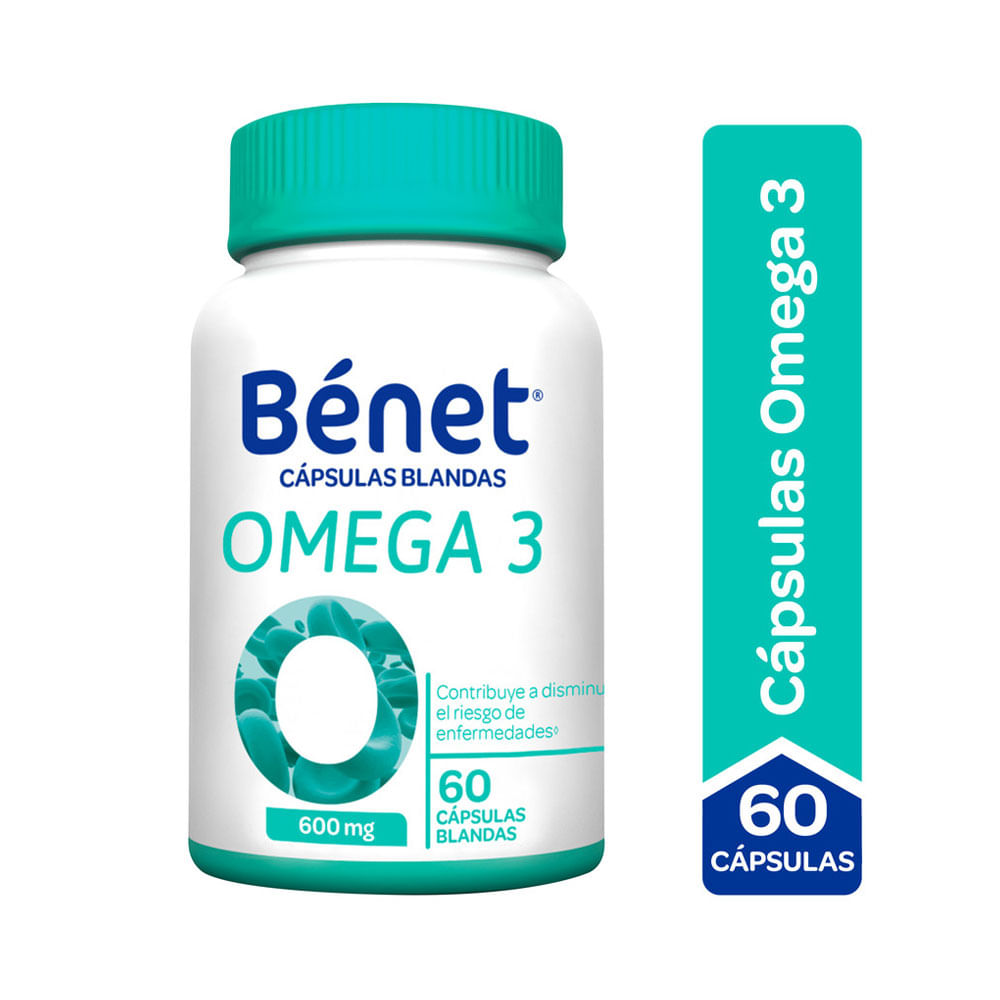 BENET OMEGA 3 CAPSULAS BLANDAS FRASCO X 60 UNDS