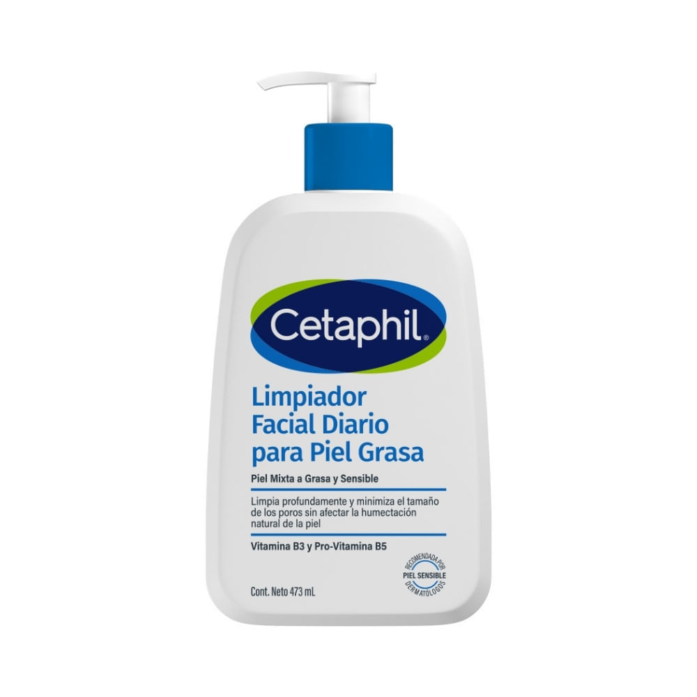 LIMPIADOR FACIAL CETAPHIL GEL PIEL GRASA FRASCO 473 ML