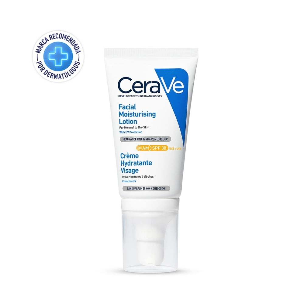 CERAVE LOCION HIDRATANTE FACIAL SPF 30 TUBO 52 ML