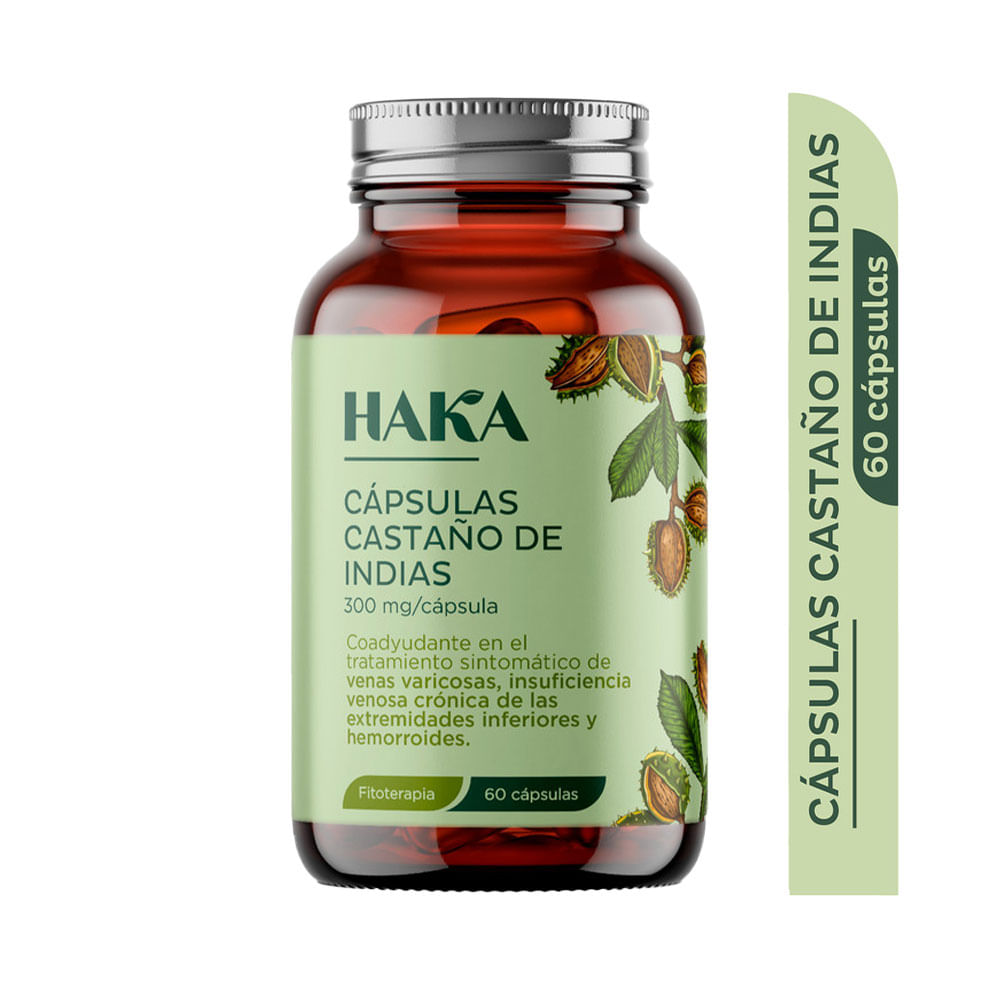 CAPSULAS HAKA CASTAÑO DE INDIAS FRASCO X 60 UNDS