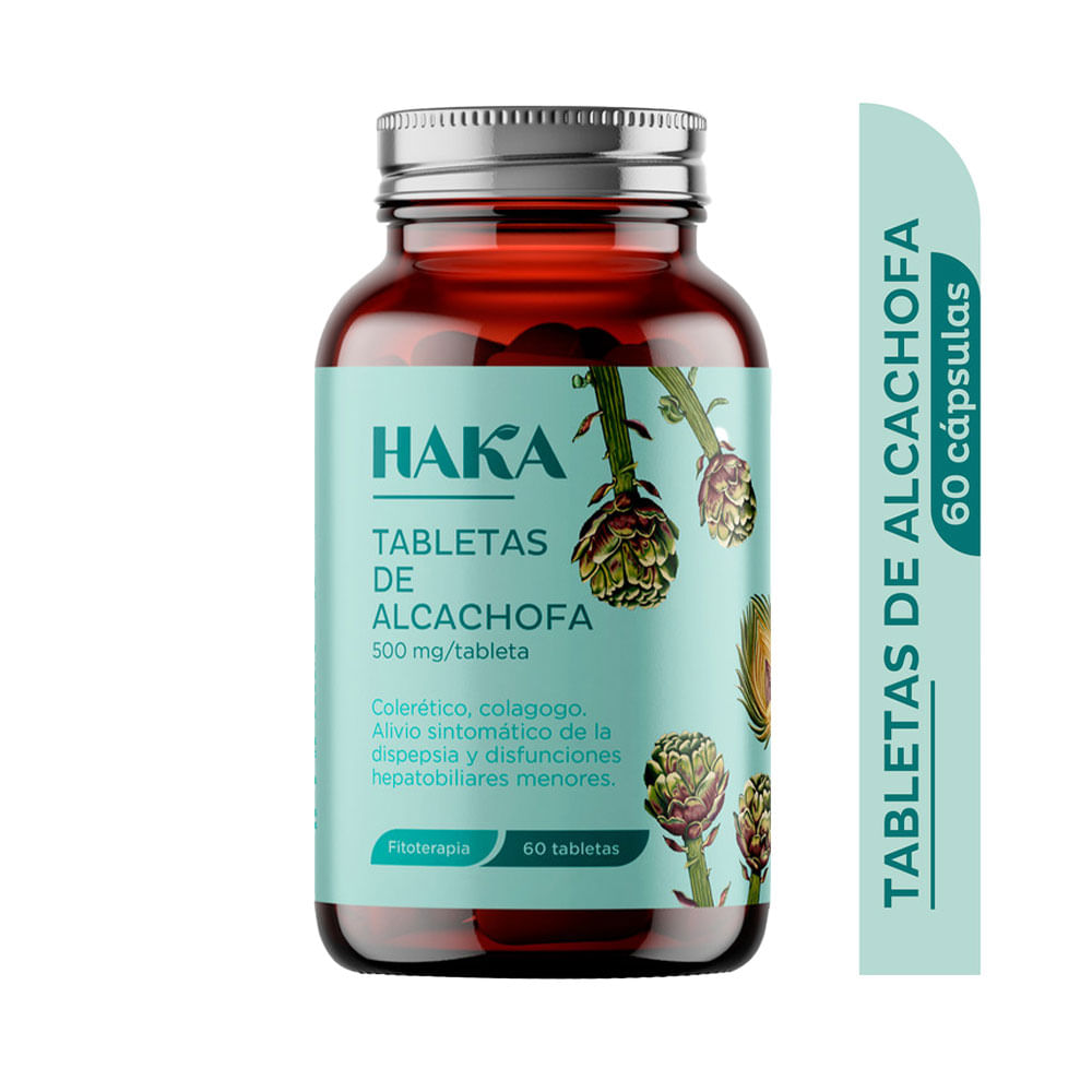 CAPSULAS HAKA ALCACHOFA FRASCO X 60 UNDS