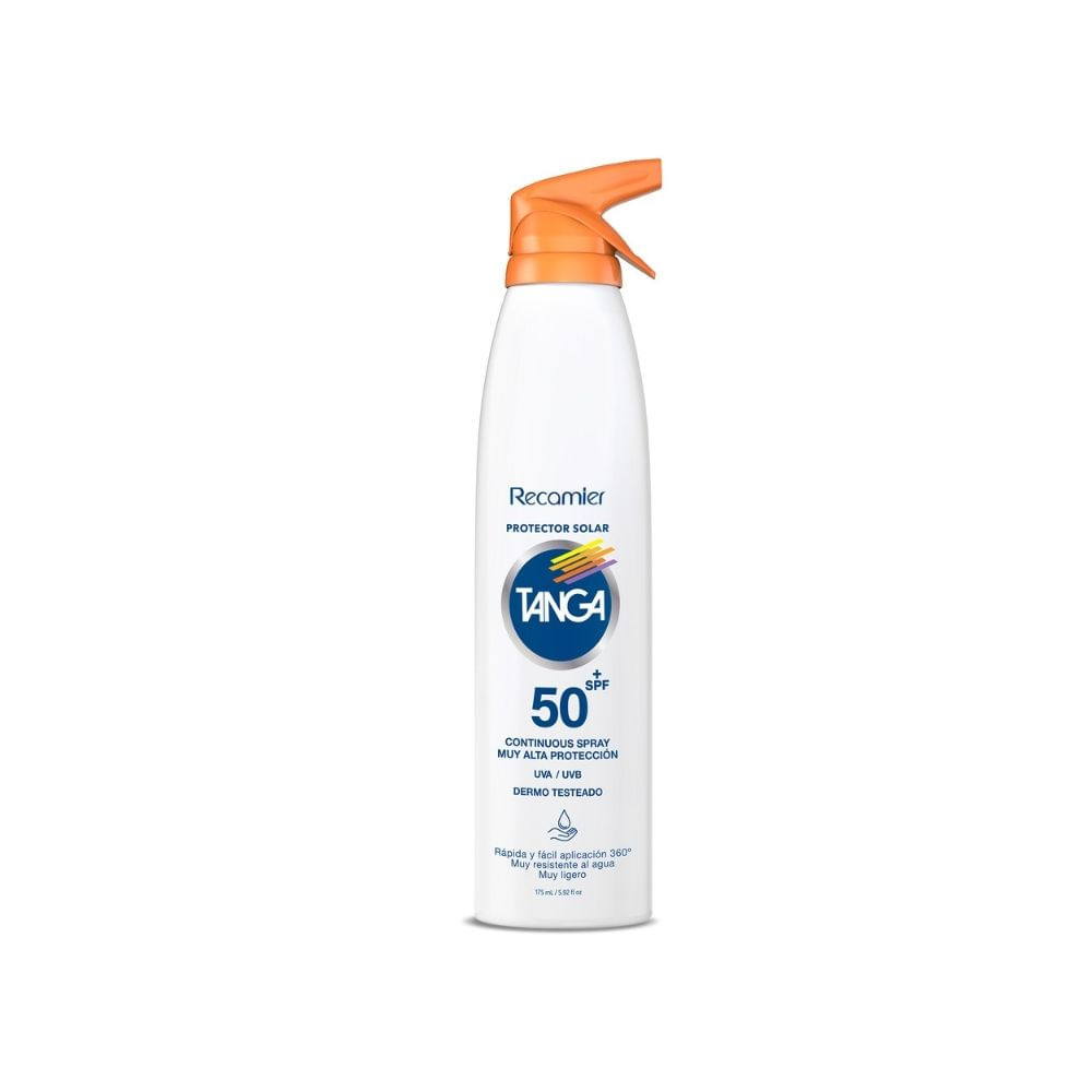 BLOQUEADOR TANGA CONTINUOUS SPRAY SPF 50 FRASCO 175 ML