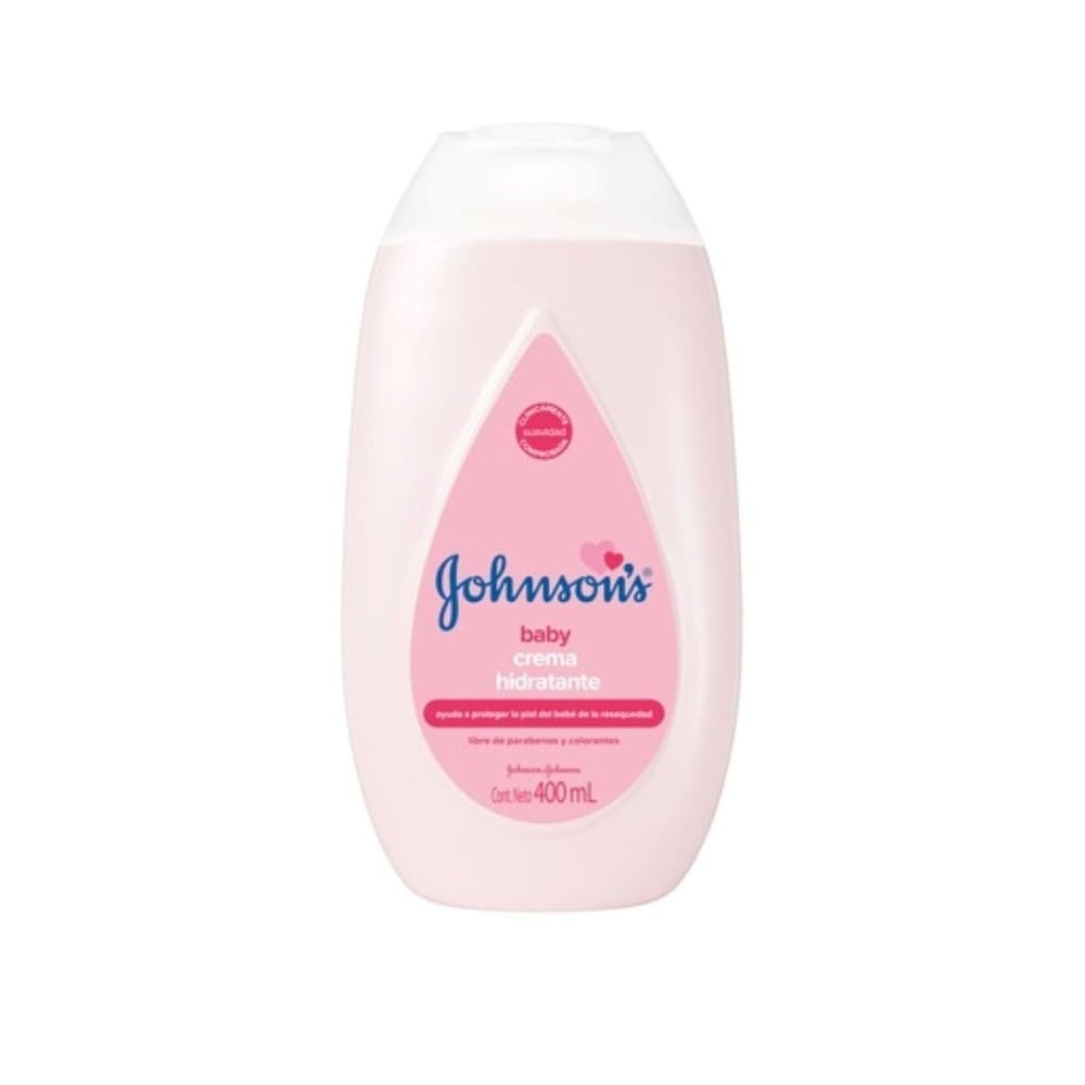 CREMA LIQUIDA JOHNSONS BABY ROSADA FRASCO 400 ML