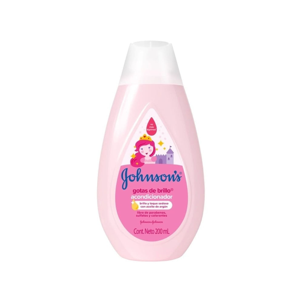 ACONDICIONADOR JOHNSONS BABY GOTAS BRILLO FRASCO 200 ML