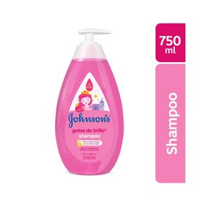 SHAMPOO JOHNSONS GOTAS BRILLO FRASCO 750 ML