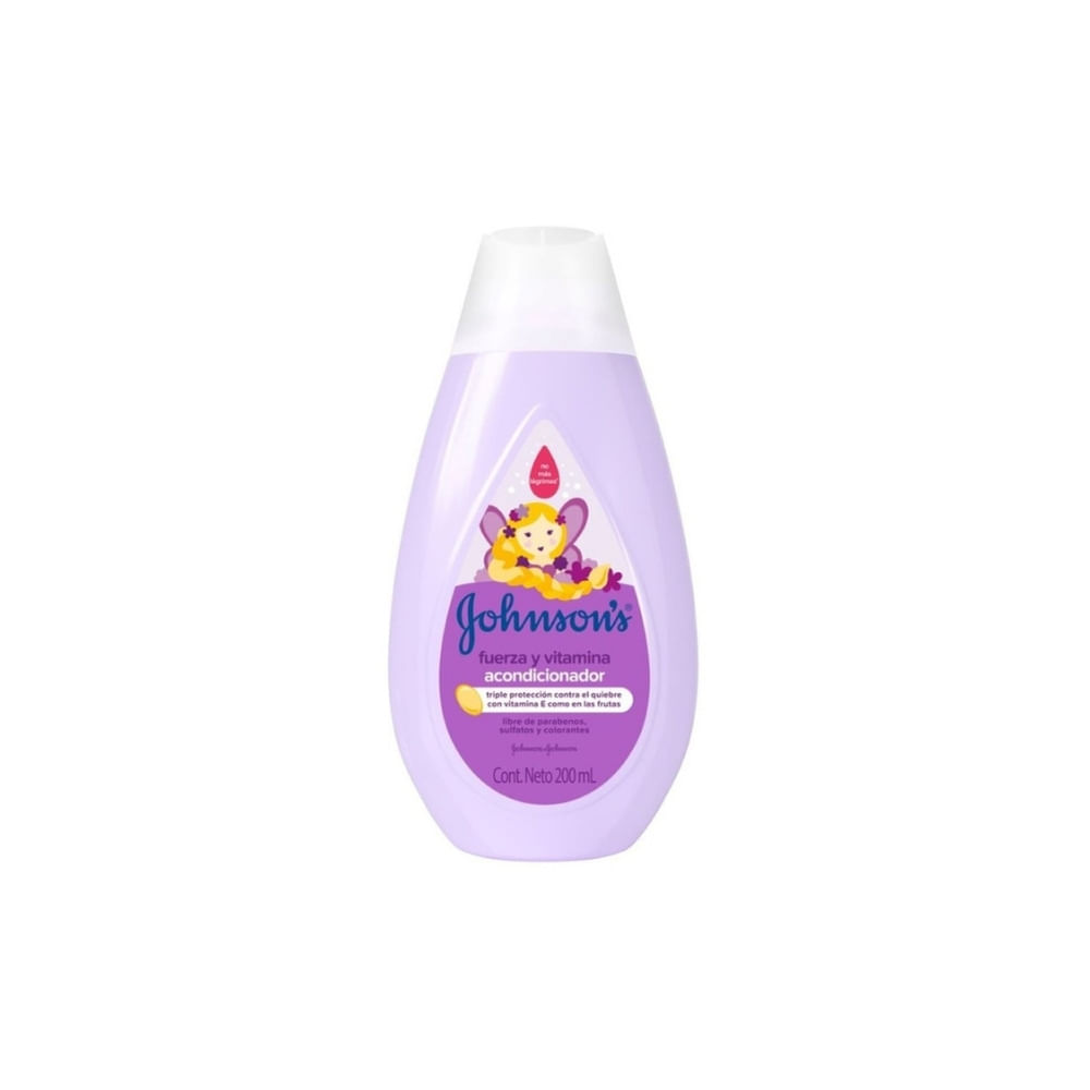 ACONDICIONADOR JOHNSONS BABY FUERZA Y VITAMIN FRASCO 200 ML