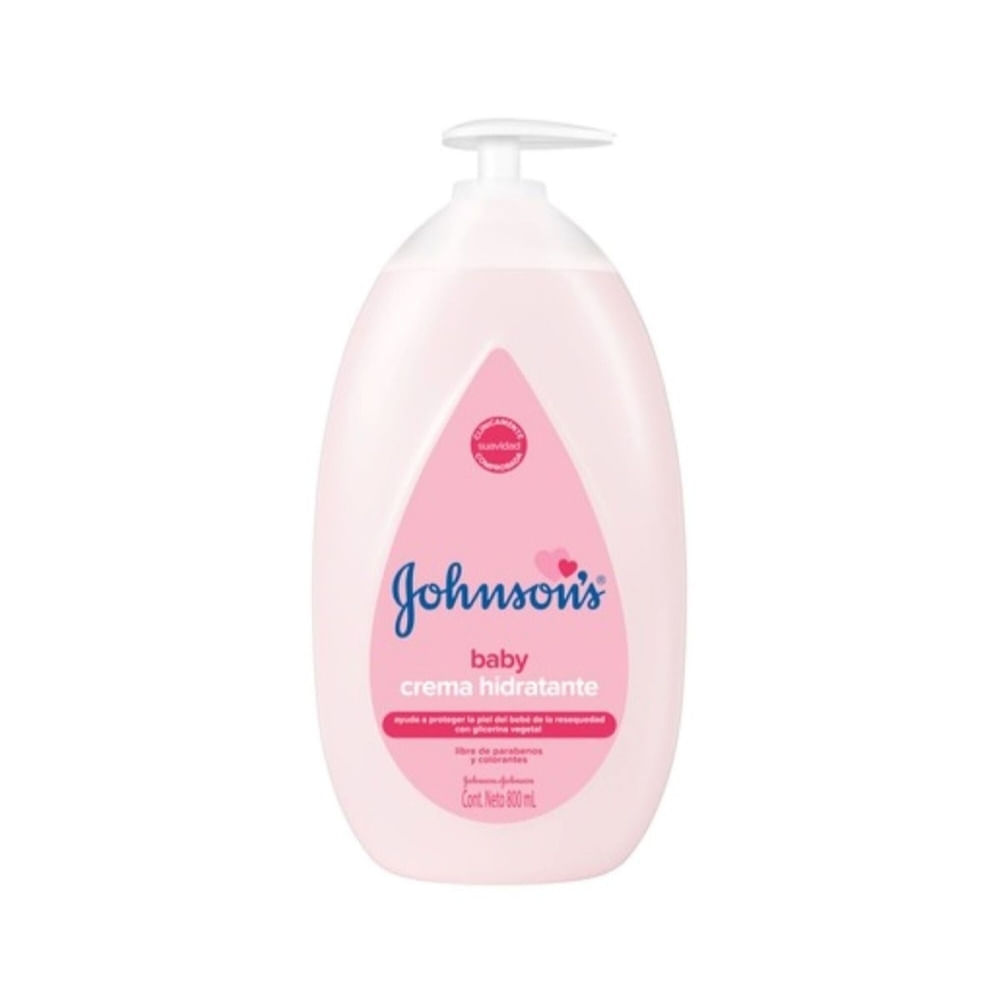 CREMA LIQUIDA JOHNSONS BABY ROSADA FRASCO 800 ML