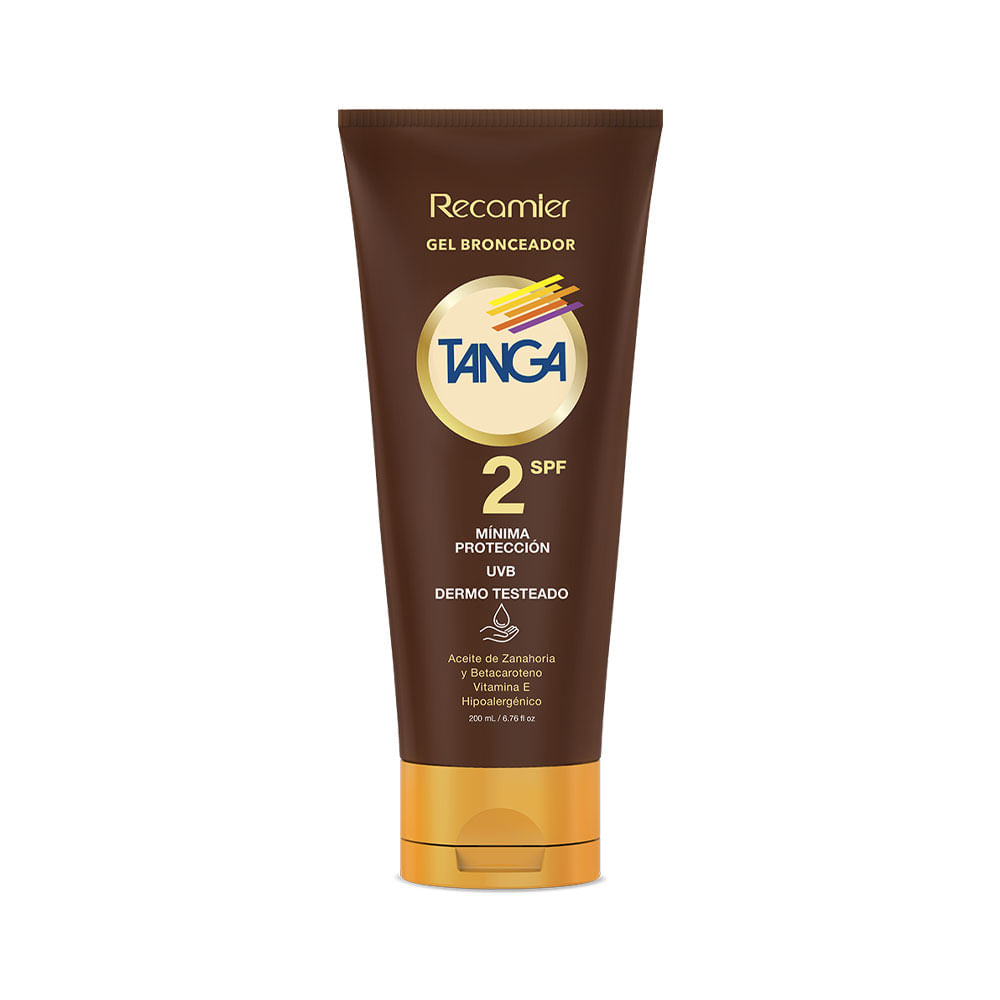 BRONCEADOR TANGA GEL SPF 2 FRASCO 200 ML