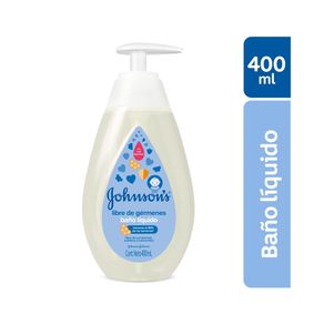 BAÑO LIQUIDO JOHNSONS LIBRE DE GERMENES FRASCO 400 ML