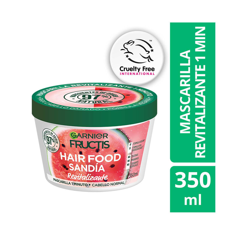 TRATAMIENTO CAPILAR FRUCTIS HAIR FOOD SANDIA POTE 350 ML