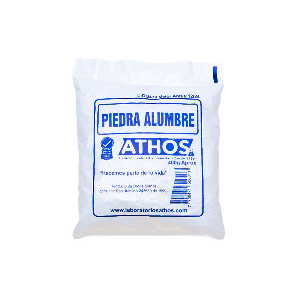 PIEDRA ALUMBRE ATHOS BOLSA 400 G