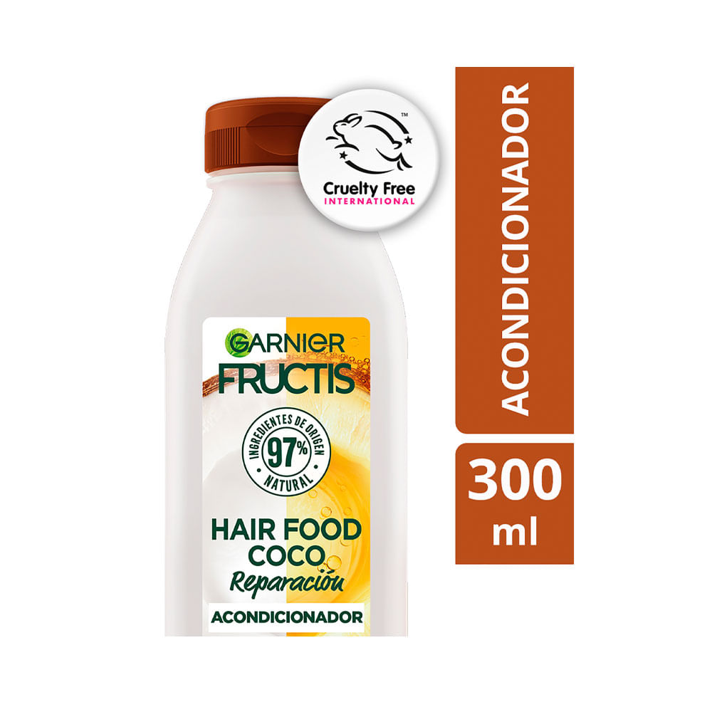 ACONDICIONADOR FRUCTIS HAIR FOOD COCO FRASCO 300 ML