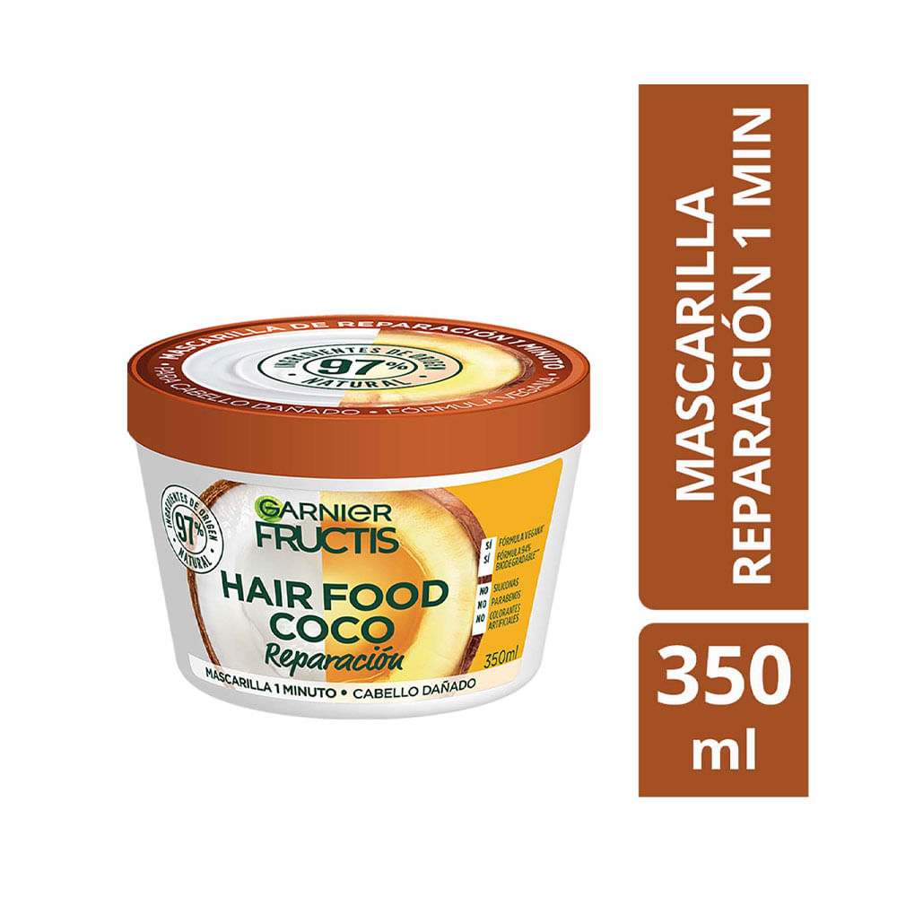 TRATAMIENTO CAPILAR FRUCTIS HAIR FOOD COCO FRASCO 350 ML
