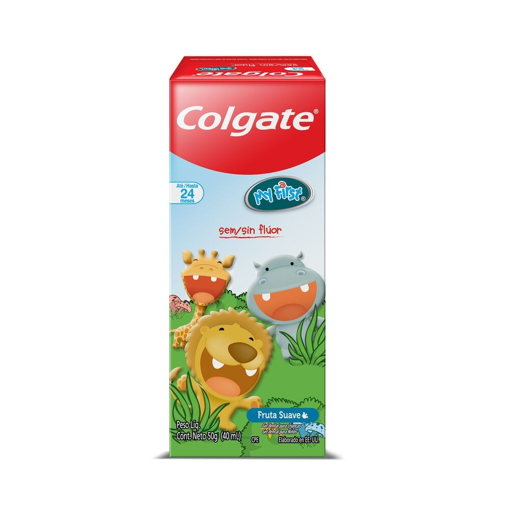 CREMA DENTAL COLGATE SIN FLUOR 0-2 AÑOS CAJA 50 G