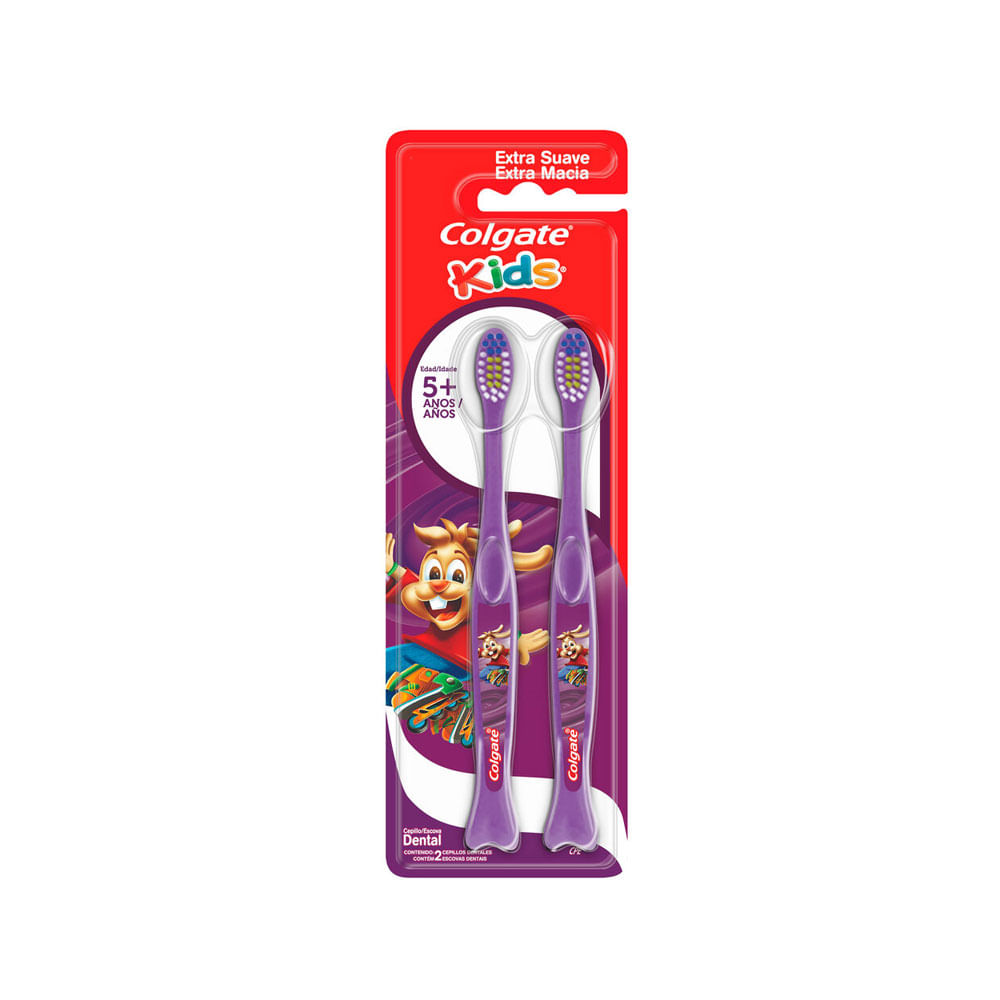 CEPILLO COLGATE KIDS 5+ EXTRA SUAVE X 2 UNDS