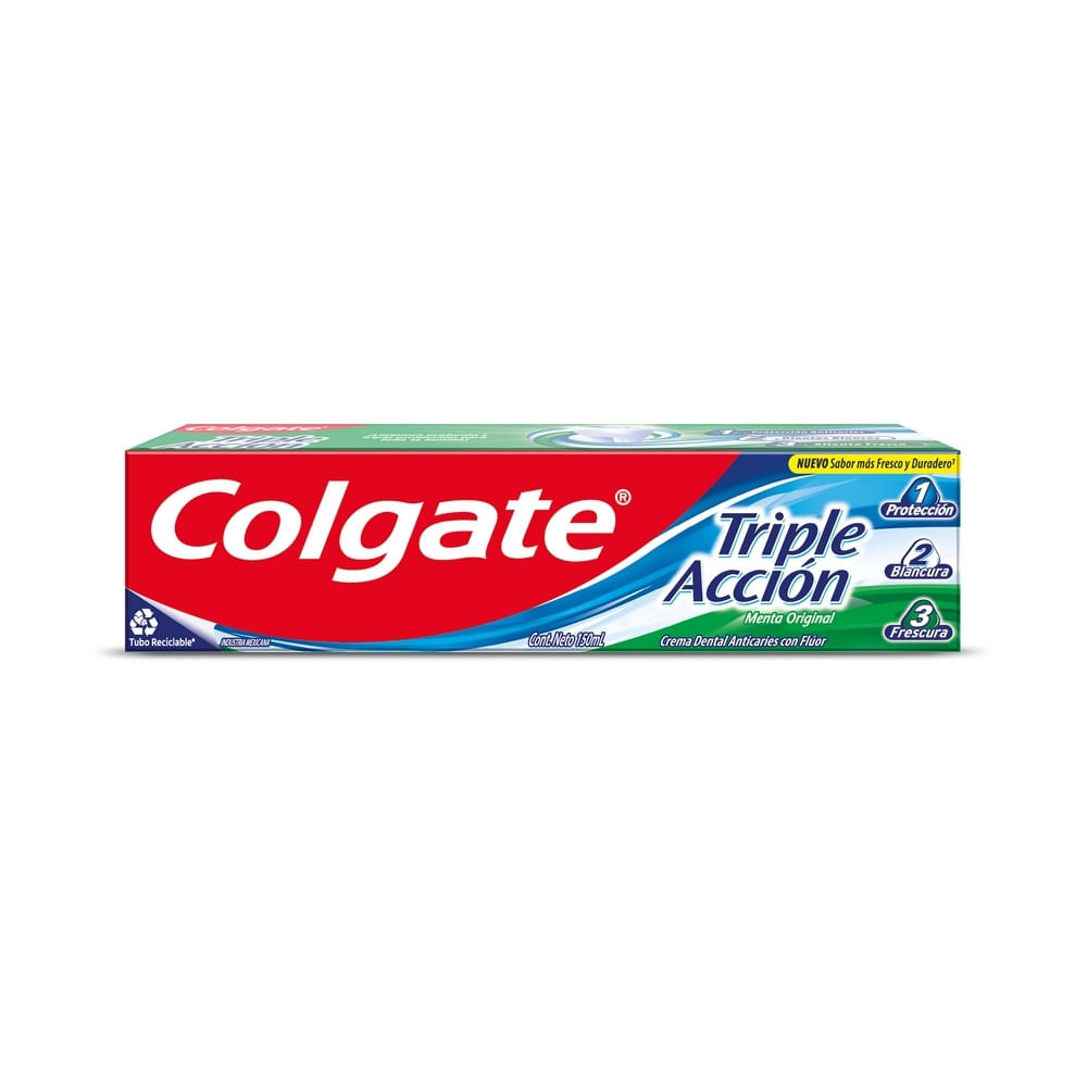 CREMA DENTAL COLGATE TRIPLE ACCION FAMILIAR CAJA 150 ML