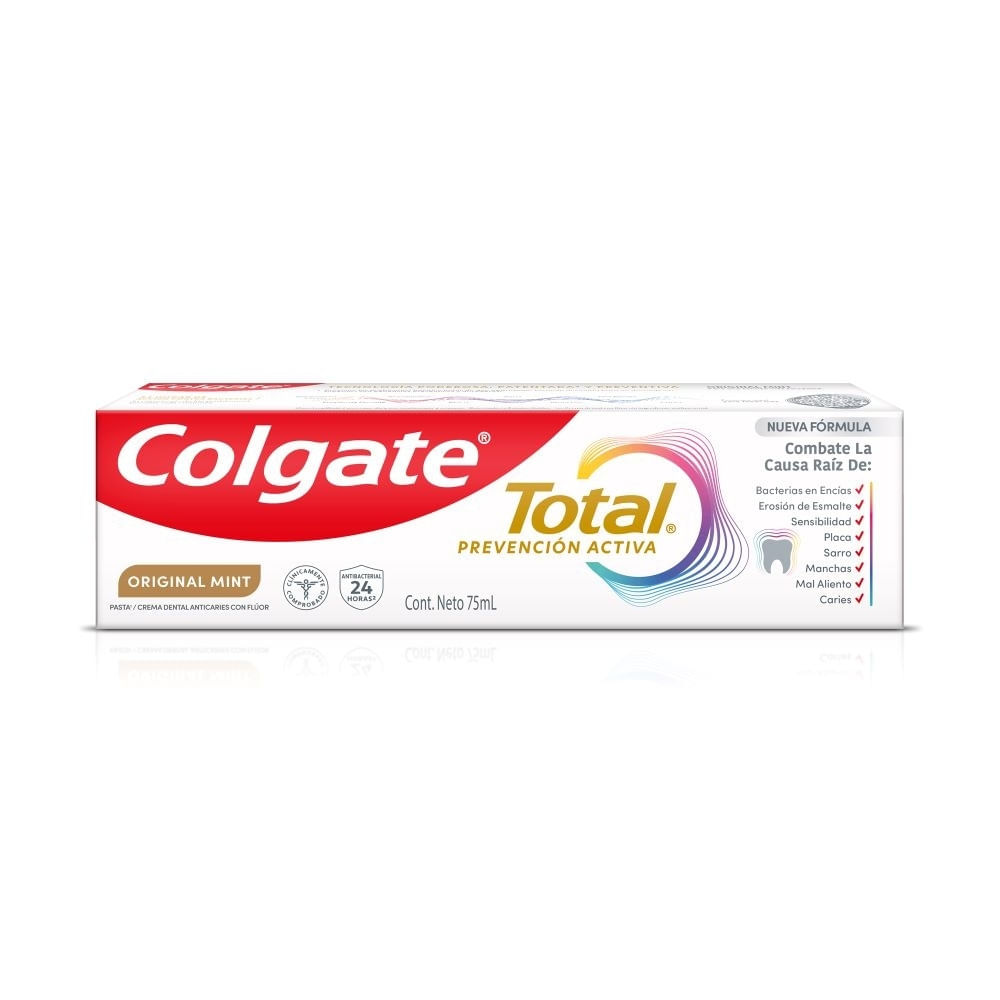 CREMA DENTAL COLGATE TOTAL ORIGINAL MINT CAJA 75 ML