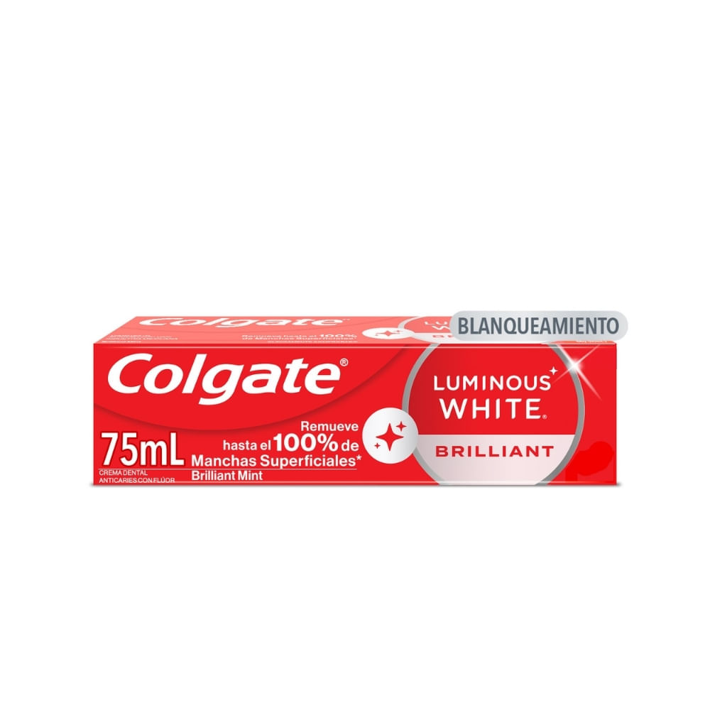 CREMA DENTAL COLGATE LUMINOUS WHITE CAJA 75 ML