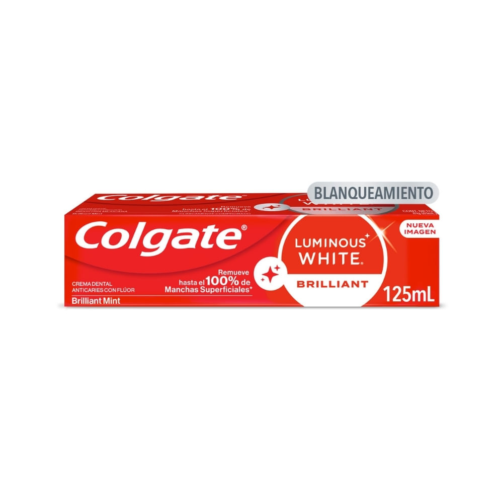 CREMA DENTAL COLGATE LUMINOUS WHITE CAJA 125 ML
