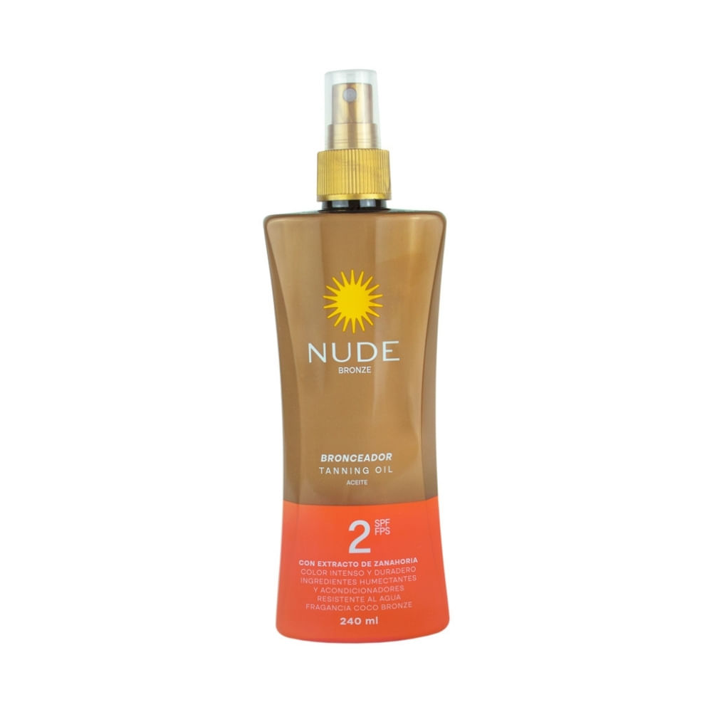ACEITE NUDE BRONZE SPF 2 FRASCO 240 ML