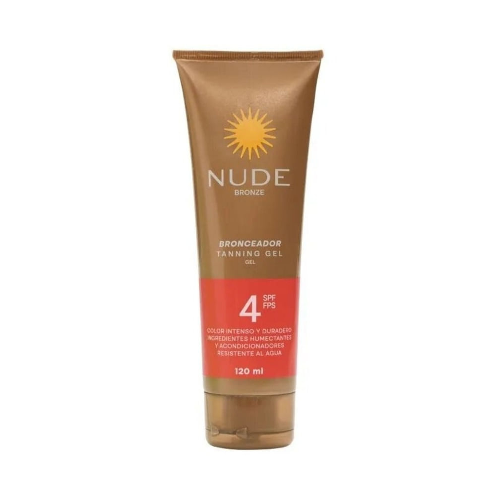 BRONCEADOR NUDE BRONZE GEL SPF 4 TUBO 120 ML