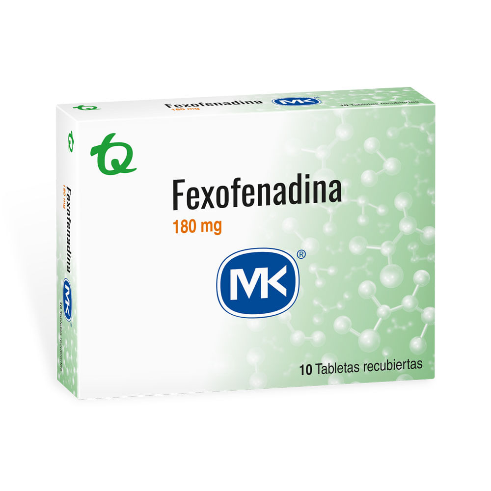 FEXOFENADINA MK TABLETAS 180 MG