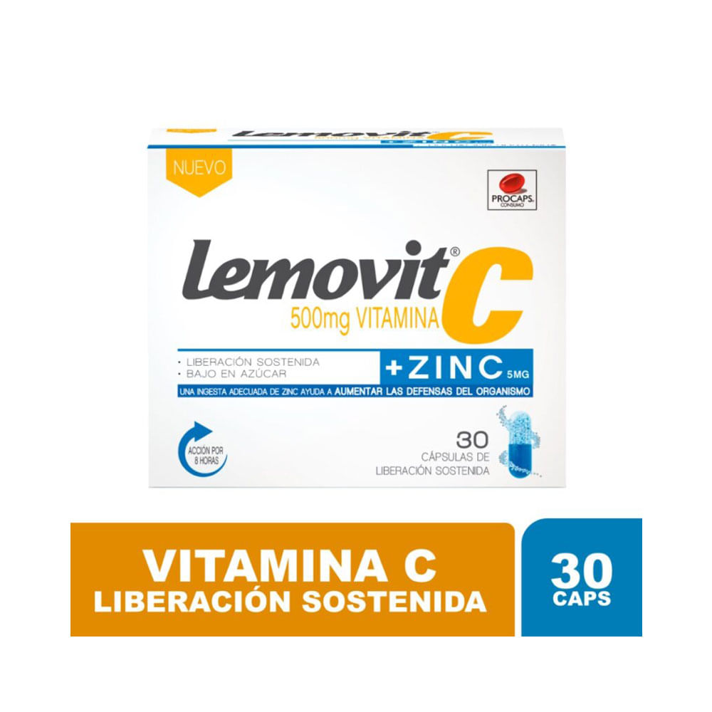 LEMOVIT C + ZINC CAPSULAS