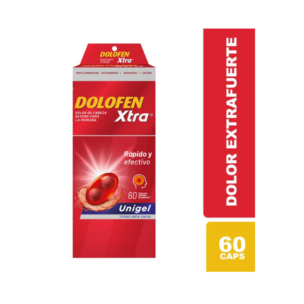DOLOFEN XTRA CAPSULA BLANDA UNIGEL 250/400/65 MG