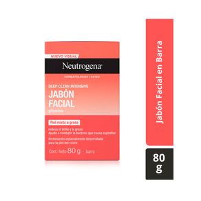 JABON FACIAL NEUTROGENA DEEP CLEAN BARRA 80 G