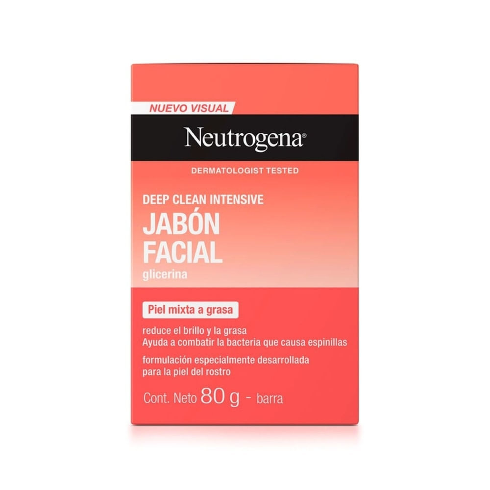 NEUTROGENA DEEP CLEAN JABON FACIAL BARRA 80 G