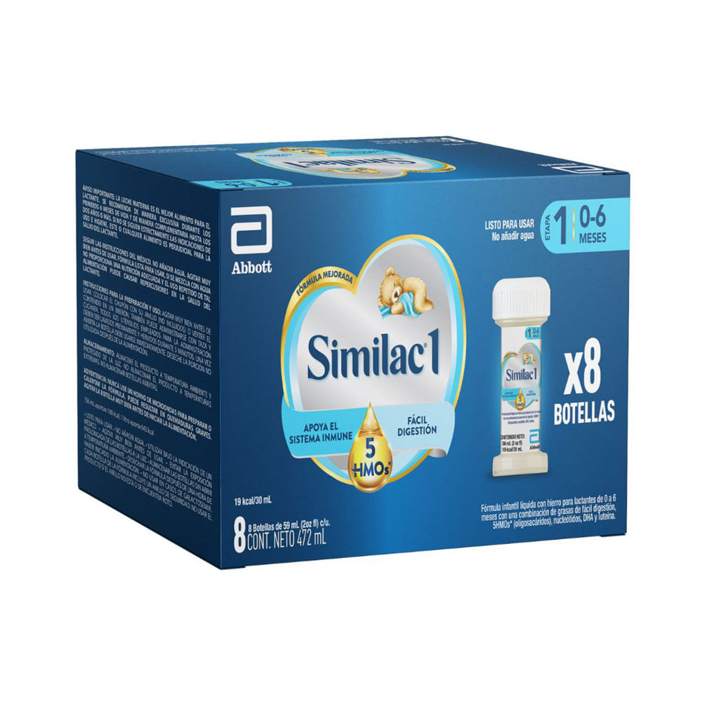 SIMILAC ETAPA 1 5HMOS 2OZ LECHE CAJA X 8 UNDS