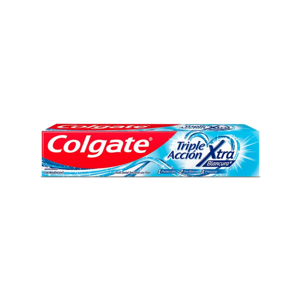 CREMA DENTAL COLGATE TRIPLE ACCION EXTRA BLANCURA CAJA 60 ML