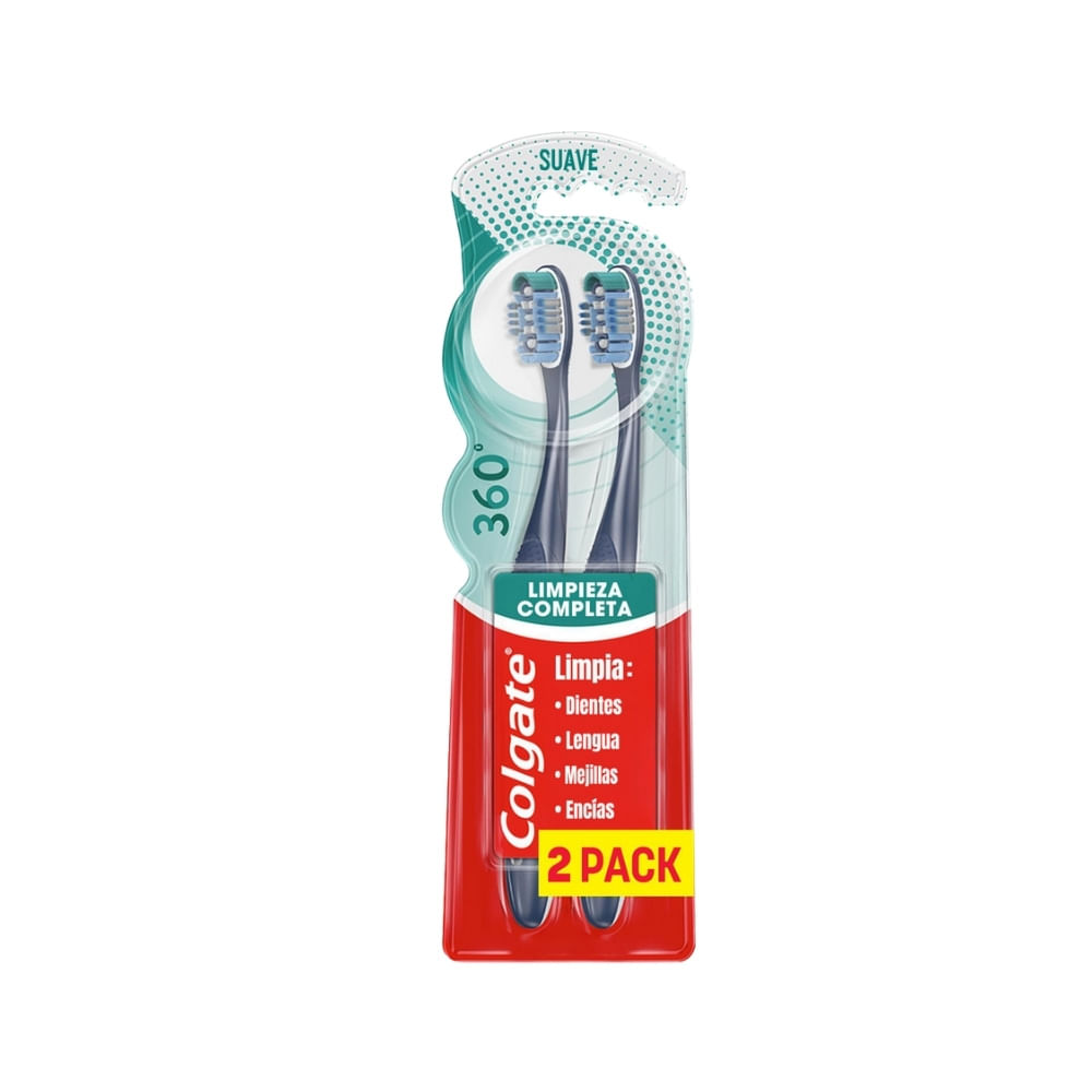 CEPILLO COLGATE 360 SUAVE P.ESPECIAL X 2 UNDS