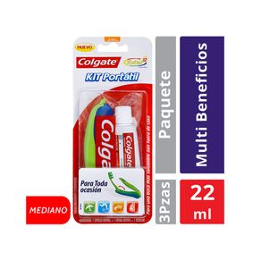 CREMA DENTAL + CEPILLO KIT COLGATE PORTATIL X 1 UND