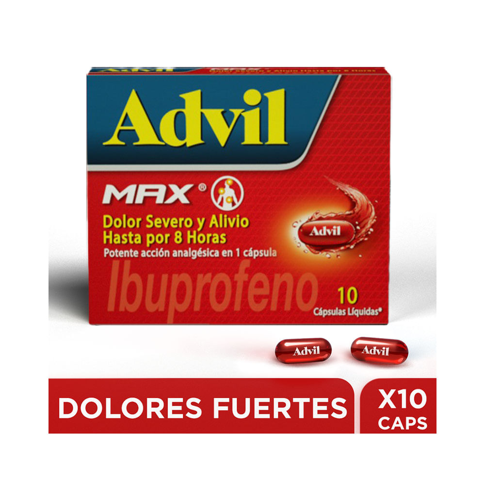 ADVIL MAX CAPSULAS 400 MG