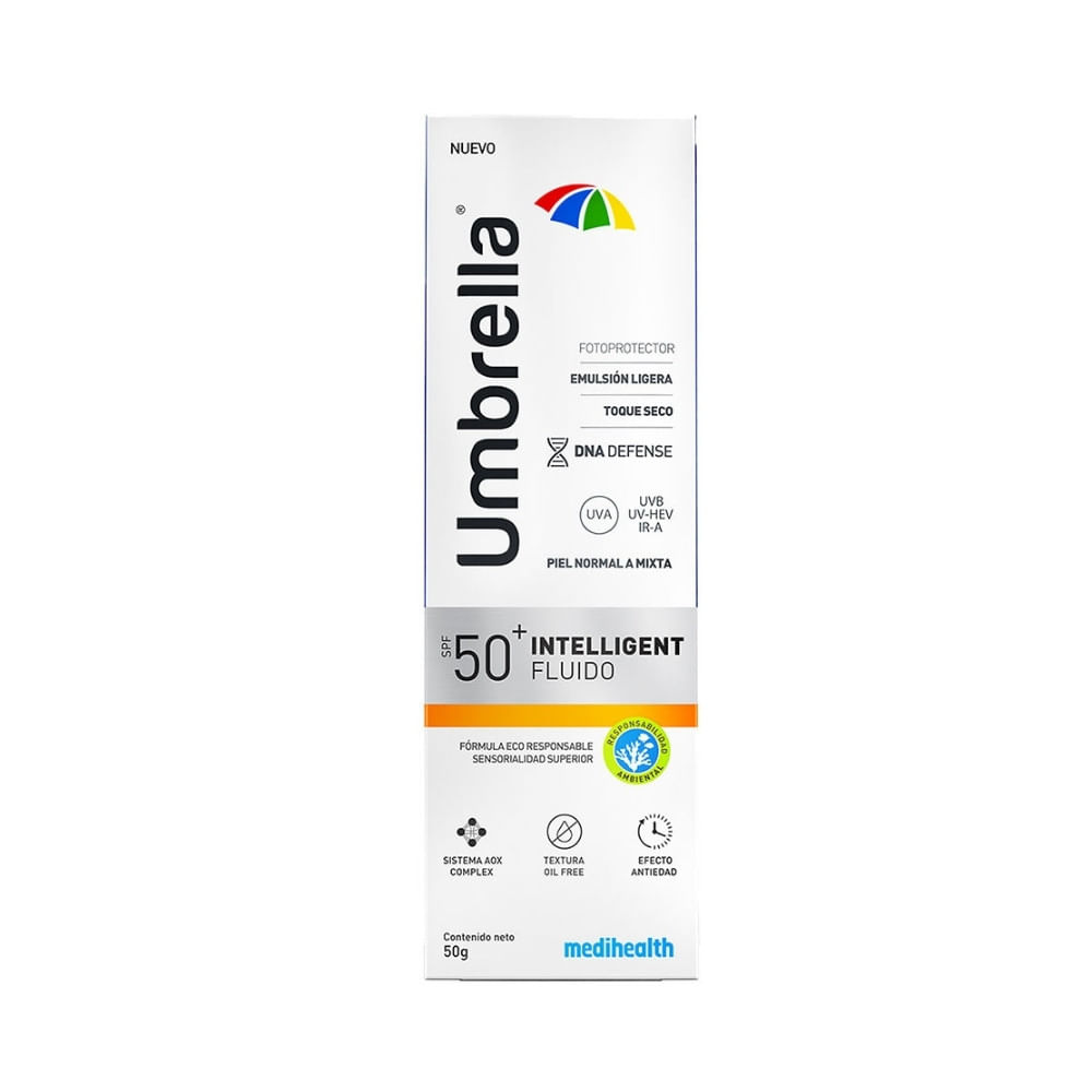 UMBRELLA INTELLIGENT FLUIDO EMULSION SPF 50+ CAJA 50 G