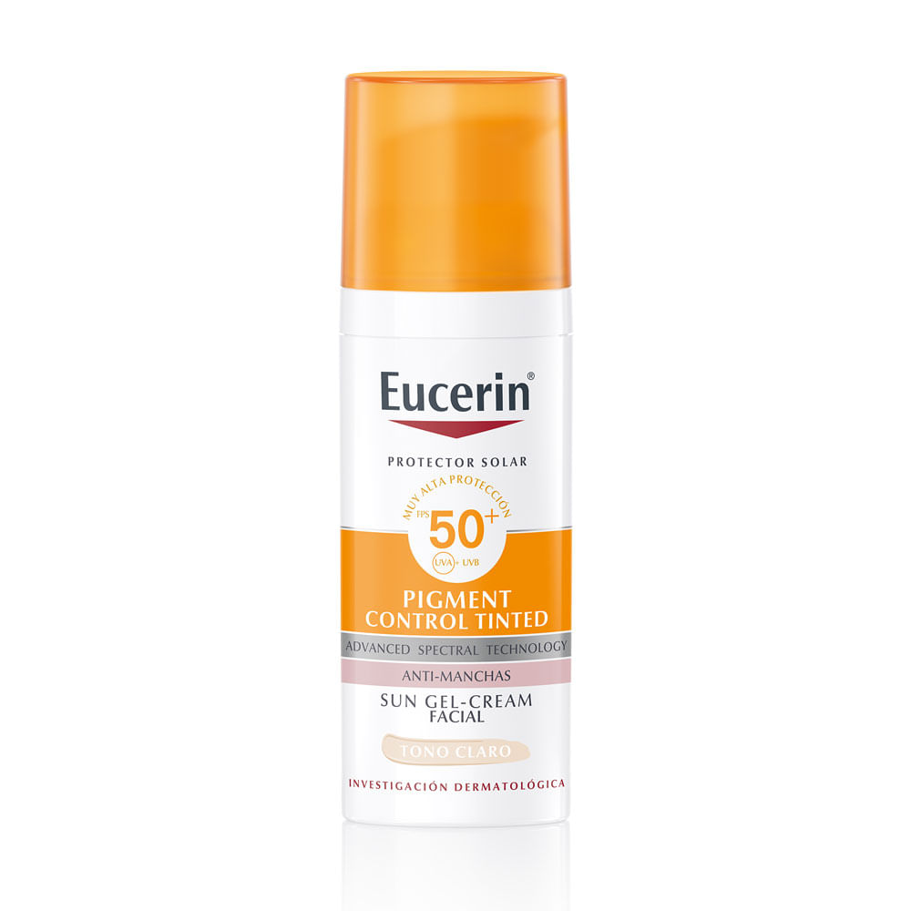 EUCERIN SUN FACIAL ANTIPIGMENT PROTECTOR SOLAR SPF 50+ CLARO CAJA 50 ML