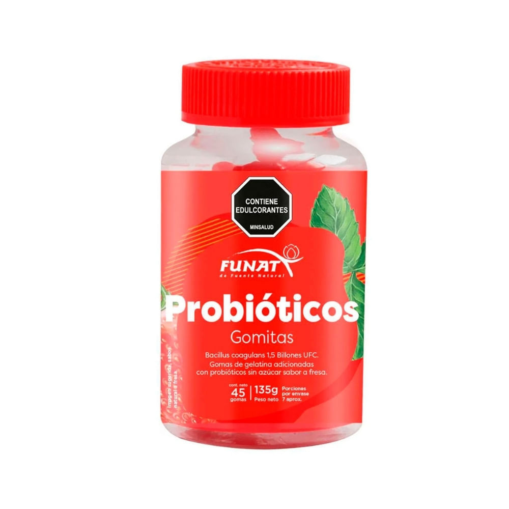GOMAS PROBIOTICOS FUNAT FRASCO X 45 UNDS
