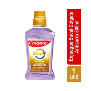 ENJUAGUE COLGATE TOTAL 12 ANTISARRO FRASCO 500 ML