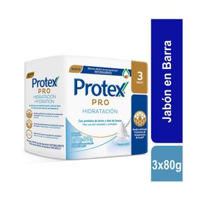 JABON PROTEX HIDRATACION BARRA 3 X 80 G