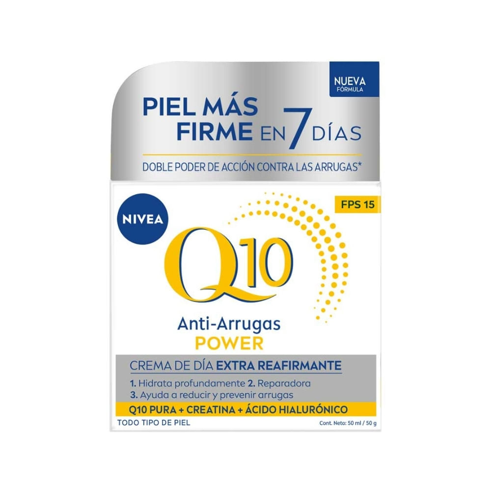CREMA NIVEA Q10 ANTIARRUGAS DÍA CAJA 50 ML
