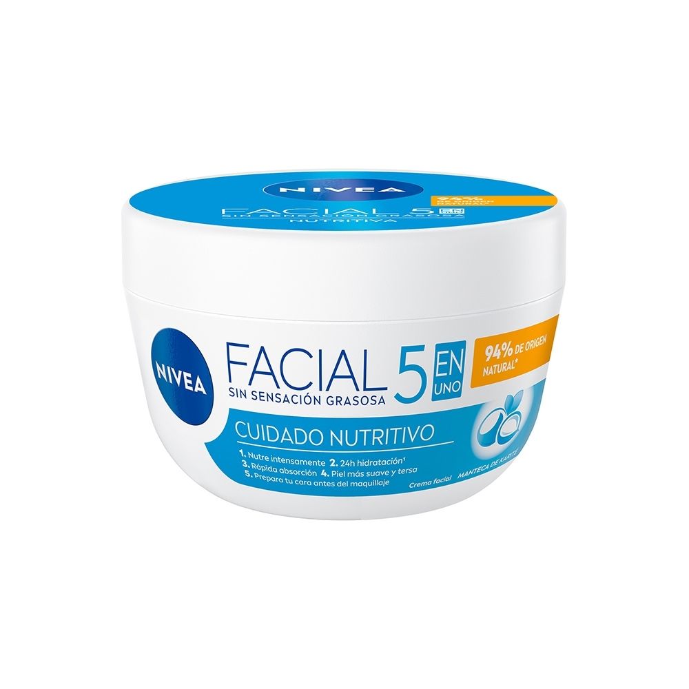 CREMA NIVEA FACIAL CUIDADO NUTRITIVO POTE 100 ML