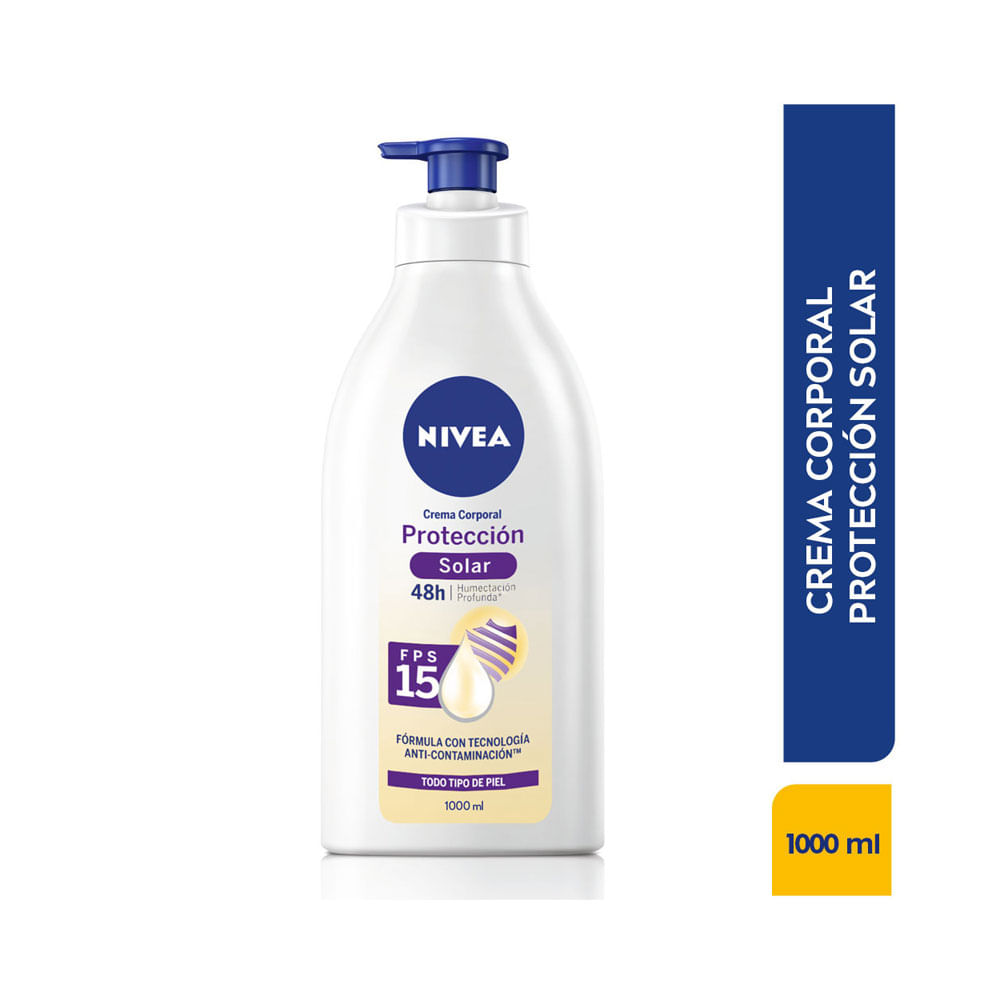 CREMA CORPORAL NIVEA PROTECIO SOLAR ANTI-CONT FRASCO 1000 ML
